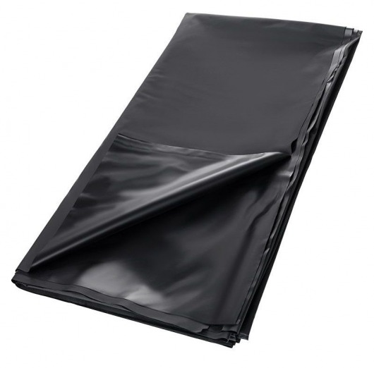 Черная простыня для секса из ПВХ - 220 х 200 см. - ToyFa - купить с доставкой в Магнитогорске
