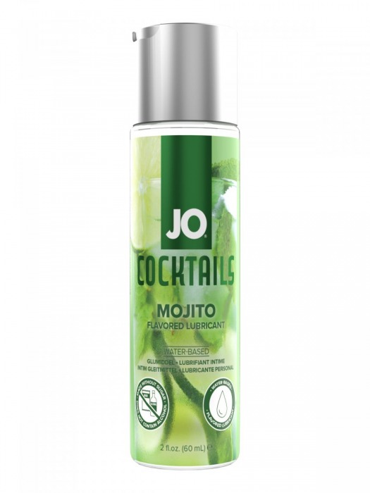 Вкусовой лубрикант на водной основе JO Cocktails Mojito - 60 мл. - System JO - купить с доставкой в Магнитогорске