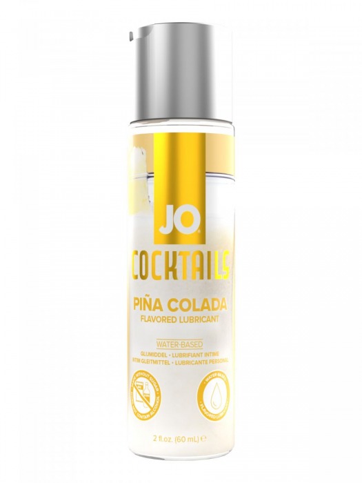 Вкусовой лубрикант на водной основе JO Cocktails Pina Colada - 60 мл. - System JO - купить с доставкой в Магнитогорске