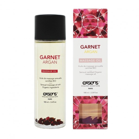 Органическое массажное масло GARNET ARGAN - 100 мл. - Exsens - купить с доставкой в Магнитогорске