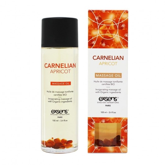 Органическое массажное масло CARNELIAN APRICOT - 100 мл. - Exsens - купить с доставкой в Магнитогорске
