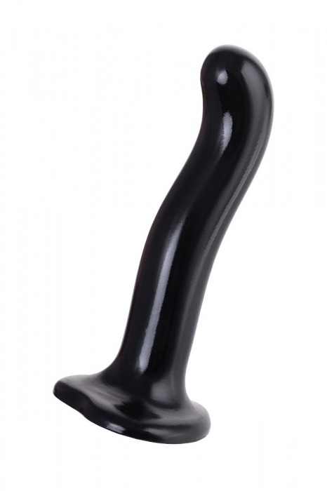 Черный стимулятор для пар P G-Spot Dildo Size L - 19 см. - Strap-on-me - в Магнитогорске купить с доставкой