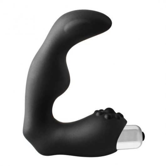 Черный вибромассажер простаты FantASStic Vibrating Prostate Massager - 11,3 см. - Dream Toys - в Магнитогорске купить с доставкой