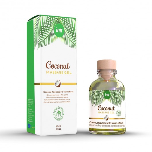 Массажный гель с ароматом кокоса Coconut - 30 мл. - INTT - купить с доставкой в Магнитогорске