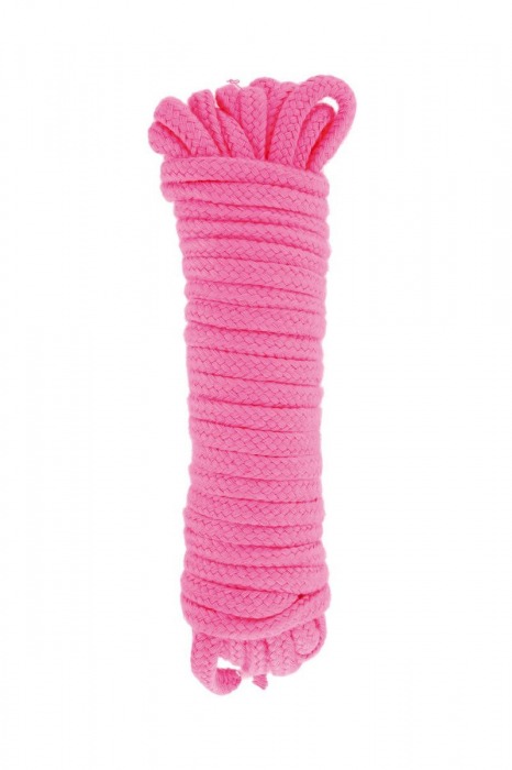 Розовая веревка для связывания Sweet Caress Rope - 10 метров - Sweet Caress - купить с доставкой в Магнитогорске
