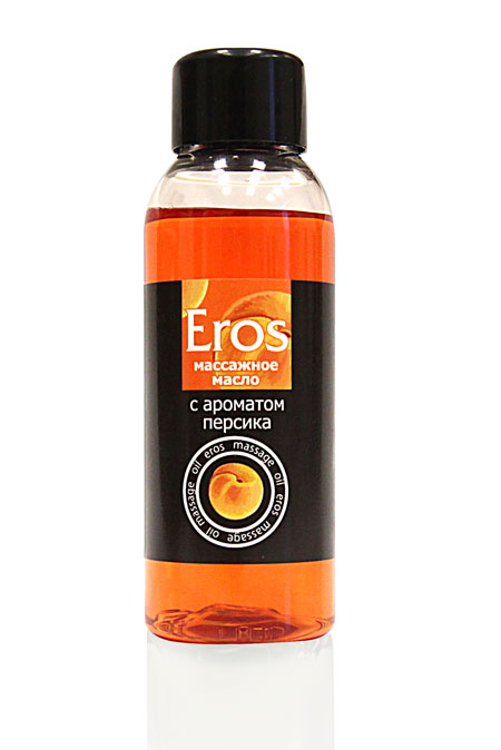 Массажное масло Eros exotic с ароматом персика - 50 мл. - Биоритм - купить с доставкой в Магнитогорске