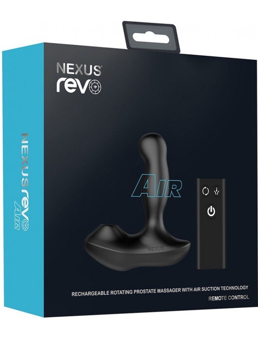 Черный вибратор-ротатор для стимуляции простаты Nexus Revo Air - Nexus Range - в Магнитогорске купить с доставкой