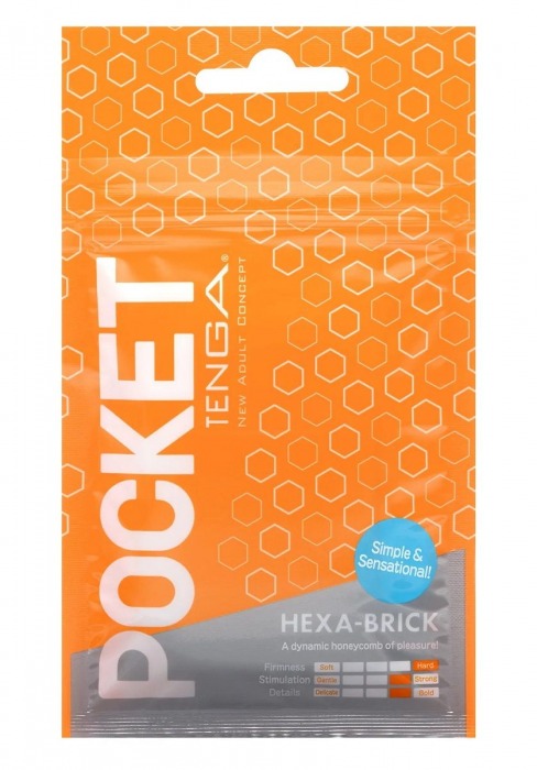 Карманный мастурбатор HEXA-BRICK - Tenga - в Магнитогорске купить с доставкой