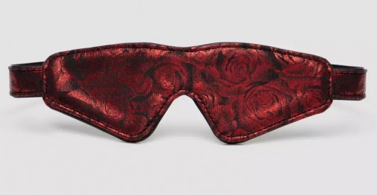 Двусторонняя красно-черная маска на глаза Reversible Faux Leather Blindfold - Fifty Shades of Grey - купить с доставкой в Магнитогорске