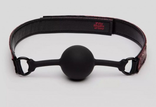 Кляп-шар на двусторонних ремешках Reversible Silicone Ball Gag - Fifty Shades of Grey - купить с доставкой в Магнитогорске