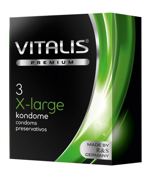 Презервативы увеличенного размера VITALIS PREMIUM x-large - 3 шт. - Vitalis - купить с доставкой в Магнитогорске