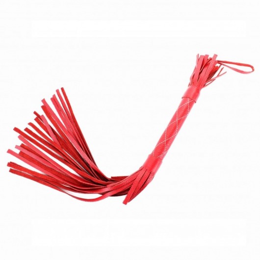 Красная плетка из натуральной кожи - БДСМ Арсенал - купить с доставкой в Магнитогорске