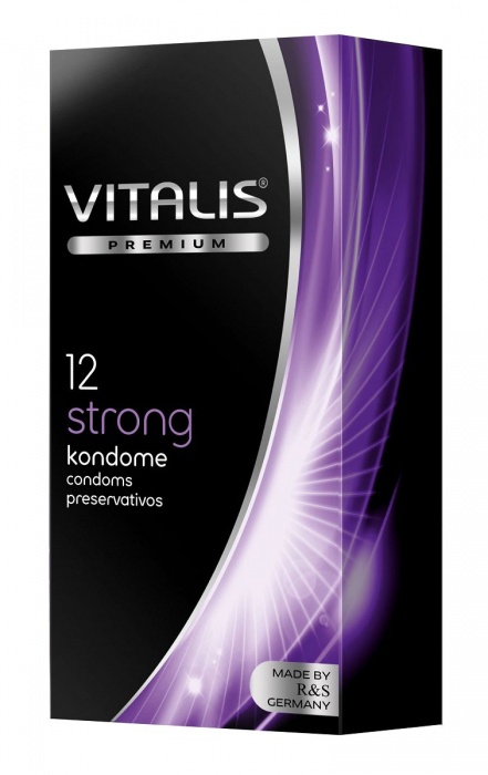 Презервативы с утолщённой стенкой VITALIS PREMIUM strong - 12 шт. - Vitalis - купить с доставкой в Магнитогорске