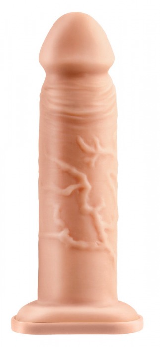 Телесный реалистичный фаллоимитатор с полостью Silicone Hollow Extension - 20 см. - Pipedream - купить с доставкой в Магнитогорске