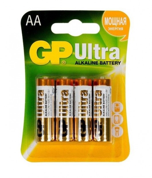 Батарейки алкалиновые GP Ultra Alkaline AA/LR6 - 4 шт. - Элементы питания - купить с доставкой в Магнитогорске