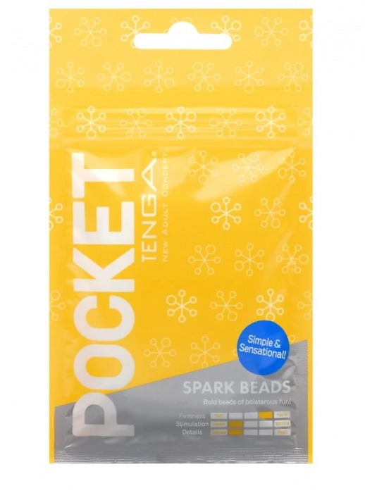 Карманный мастурбатор Spark Beads - Tenga - в Магнитогорске купить с доставкой