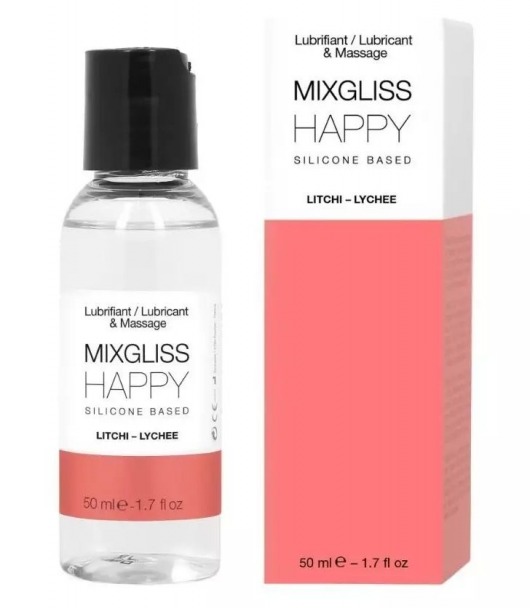 Смазка на силиконовой основе Mixgliss Happy - 50 мл. - Mixgliss - купить с доставкой в Магнитогорске