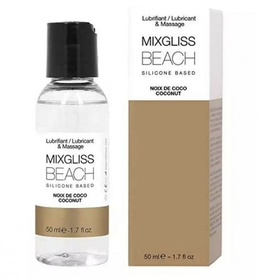 Смазка на силиконовой основе Mixgliss Beach - 50 мл. - Mixgliss - купить с доставкой в Магнитогорске
