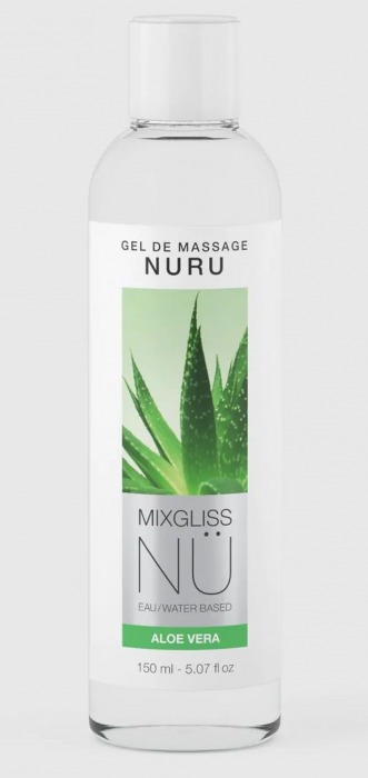 Массажный гель на водной основе Mixgliss NU Aloe Vera - 150 мл. - Mixgliss - купить с доставкой в Магнитогорске