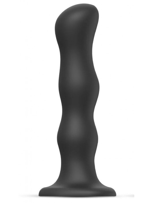 Черная насадка Strap-On-Me Dildo Geisha Balls size XL - Strap-on-me - купить с доставкой в Магнитогорске