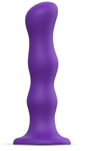 Фиолетовая насадка Strap-On-Me Dildo Geisha Balls size XL - Strap-on-me - купить с доставкой в Магнитогорске