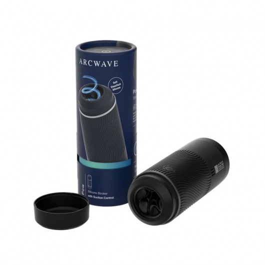 Черный мастурбатор с контролем всасывания Arcwave Pow Stroker - Arcwave - в Магнитогорске купить с доставкой