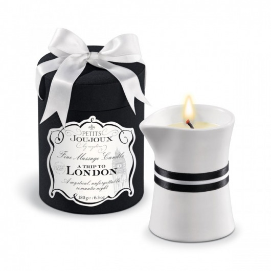 Массажное масло в виде большой свечи Petits Joujoux London с ароматом ревеня, амбры и чёрной смородины - MyStim - купить с доставкой в Магнитогорске