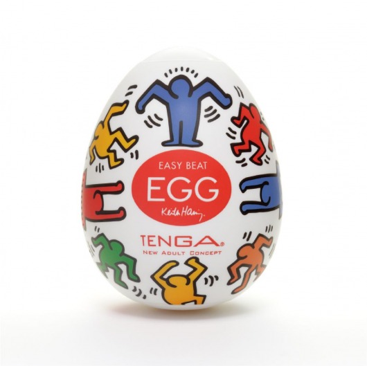 Мастурбатор-яйцо Keith Haring EGG DANCE - Tenga - в Магнитогорске купить с доставкой