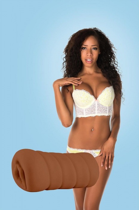 Коричневый мастурбатор-вагина BRIANNA - Dream Toys - в Магнитогорске купить с доставкой