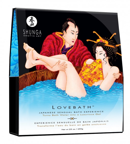 Соль для ванны Lovebath Ocean temptation, превращающая воду в гель - 650 гр. - Shunga - купить с доставкой в Магнитогорске