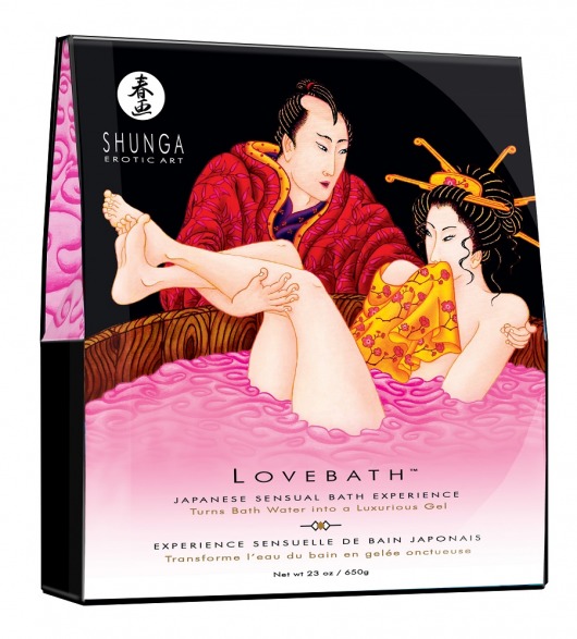 Соль для ванны Lovebath Dragon Fruit, превращающая воду в гель - 650 гр. - Shunga - купить с доставкой в Магнитогорске