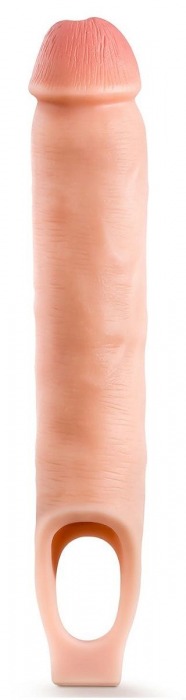 Телесная насадка-удлинитель 11.5 Inch Silicone Cock Sheath Penis Extender - 29,2 см. - Blush Novelties - в Магнитогорске купить с доставкой