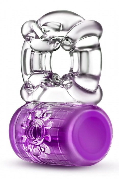 Фиолетовое эрекционное виброкольцо Pleaser Rechargeable C-Ring - Blush Novelties - в Магнитогорске купить с доставкой