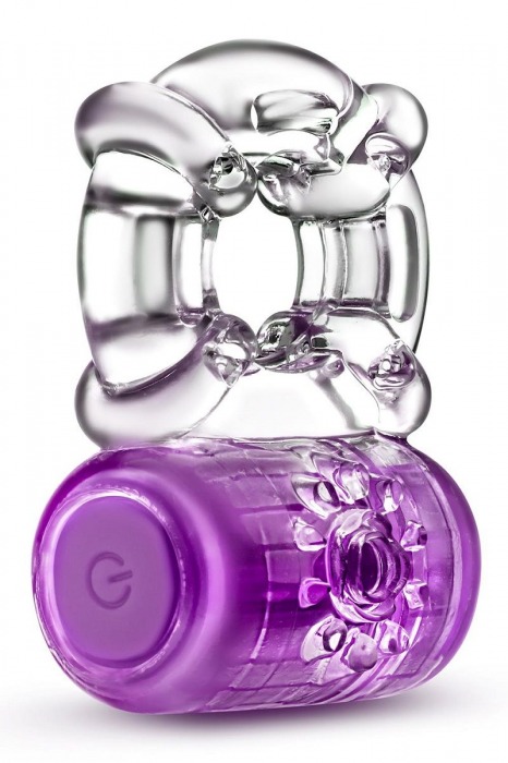 Фиолетовое эрекционное виброкольцо One Night Stand Vibrating C-Ring - Blush Novelties - в Магнитогорске купить с доставкой