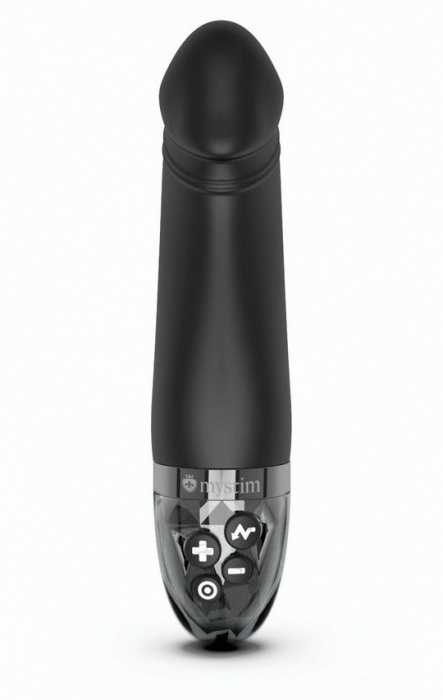 Черный вибратор с электростимуляцией Real Deal Neal - 16,5 см. - MyStim - купить с доставкой в Магнитогорске