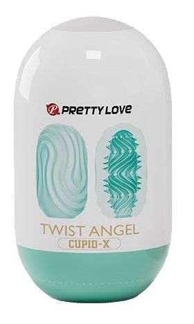 Бирюзовый мастурбатор-яйцо Twist Angel - Baile - в Магнитогорске купить с доставкой