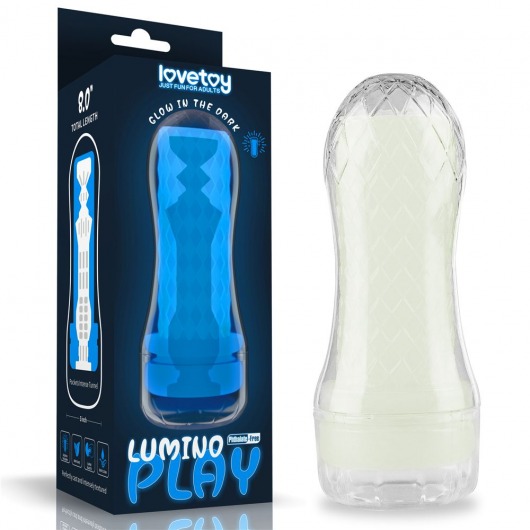 Светящийся в темноте мастурбатор Lumino Play Masturbator Pocketed - Lovetoy - в Магнитогорске купить с доставкой