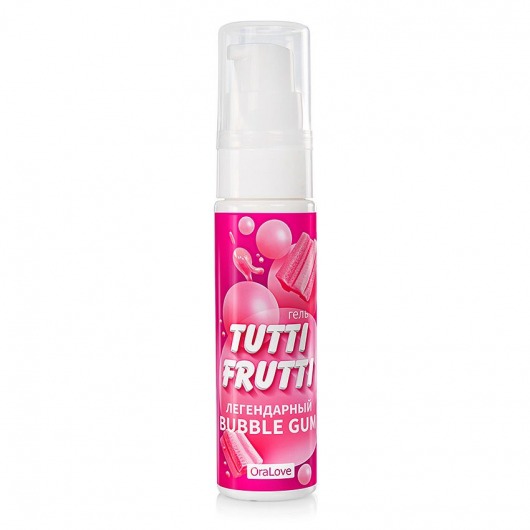 Интимный гель на водной основе Tutti-Frutti Bubble Gum - 30 гр. - Биоритм - купить с доставкой в Магнитогорске