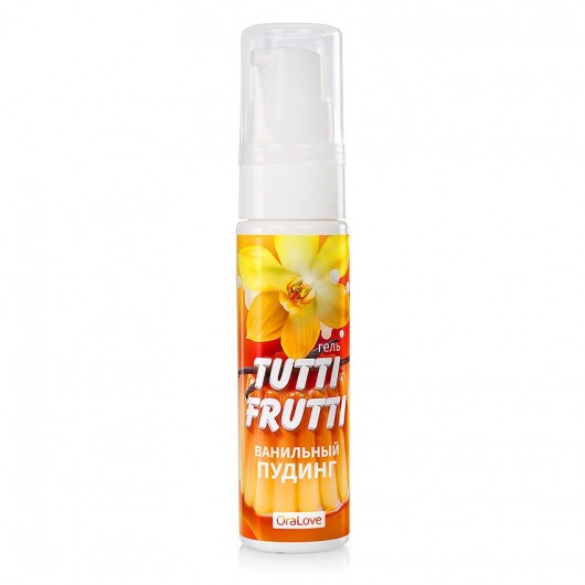 Интимный гель на водной основе Tutti-Frutti  Ванильный пудинг  - 30 гр. - Биоритм - купить с доставкой в Магнитогорске