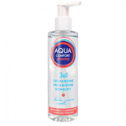 Гель-лубрикант на водной основе Aqua Comfort Aroma с ароматом персика - 195 гр. - Биоритм - купить с доставкой в Магнитогорске