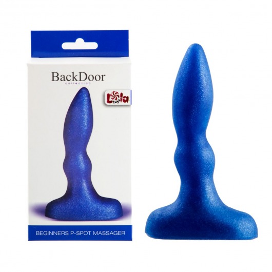 Синий анальный стимулятор Beginners p-spot massager - 11 см. - Lola Games - в Магнитогорске купить с доставкой