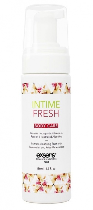 Органическая интимная очищающая пенка Intime Fresh - 150 мл. - Exsens - купить с доставкой в Магнитогорске