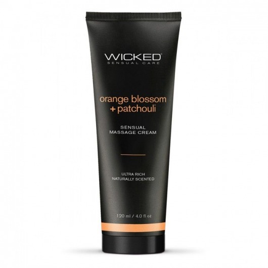 Массажный легкий крем WICKED Orange Blossom plus Patchouli - 120 мл. - Wicked - купить с доставкой в Магнитогорске