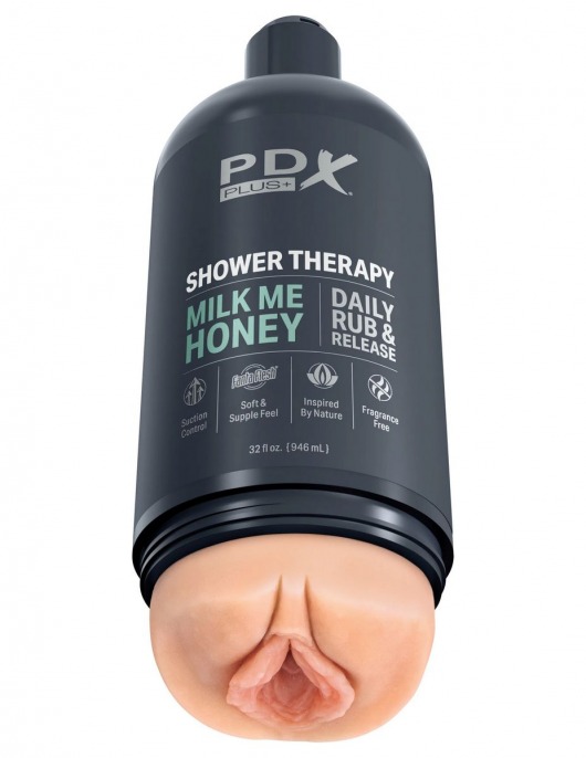 Телесный мастурбатор-вагина Shower Therapy Milk Me Honey - Pipedream - в Магнитогорске купить с доставкой