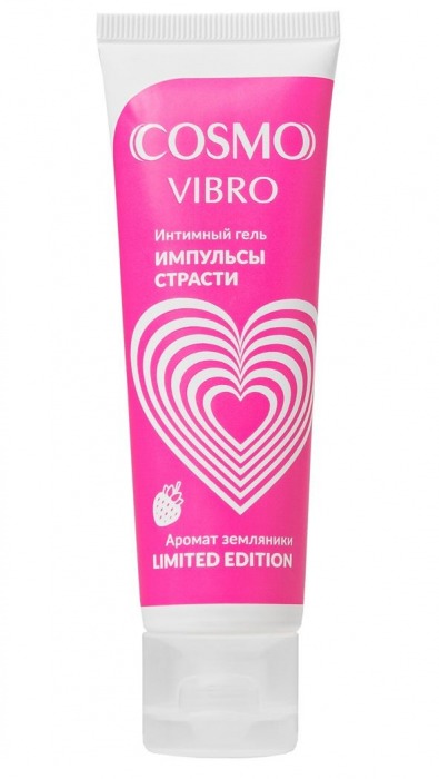 Возбуждающий гель на водно-силиконовой основе Cosmo Vibro с ароматом земляники - 50 гр. - Биоритм - купить с доставкой в Магнитогорске