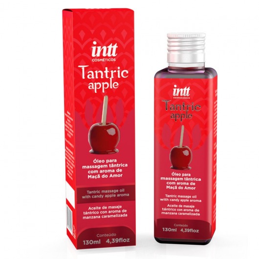 Массажное масло Tantric Apple с ароматом яблока - 130 мл. - INTT - купить с доставкой в Магнитогорске