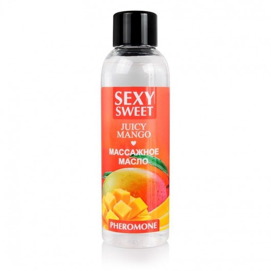 Массажное масло Sexy Sweet Juicy Mango с феромонами и ароматом манго - 75 мл. - Биоритм - купить с доставкой в Магнитогорске