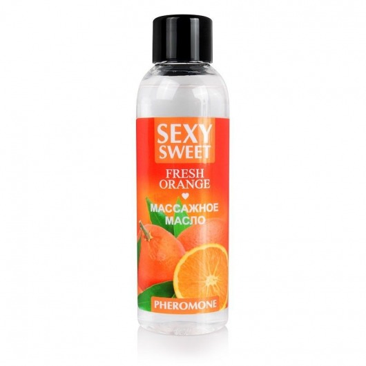 Массажное масло Sexy Sweet Fresh Orange с ароматом апельсина и феромонами - 75 мл. - Биоритм - купить с доставкой в Магнитогорске