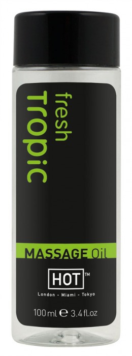 Массажное масло для тела Tropic Fresh - 100 мл. - HOT - купить с доставкой в Магнитогорске