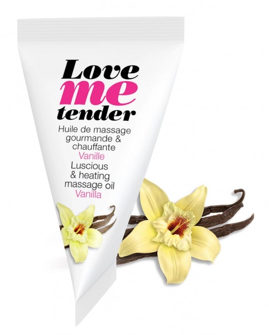 Съедобное согревающее массажное масло Love Me Tender Vanilla с ароматом ванили - 10 мл. - Love to Love - купить с доставкой в Магнитогорске